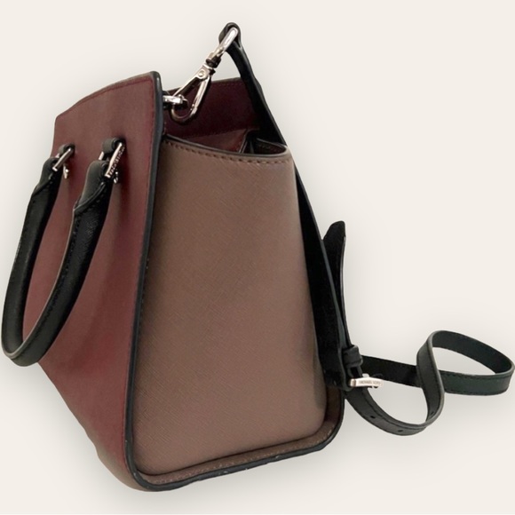 MICHAEL Michael Kors - Selma Top Trio Colorblock Saffiano Leather Satchel. - Picture 4 of 13